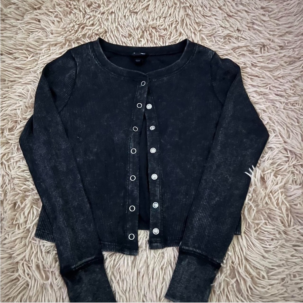 Art Class Black Cardigan Sweater
